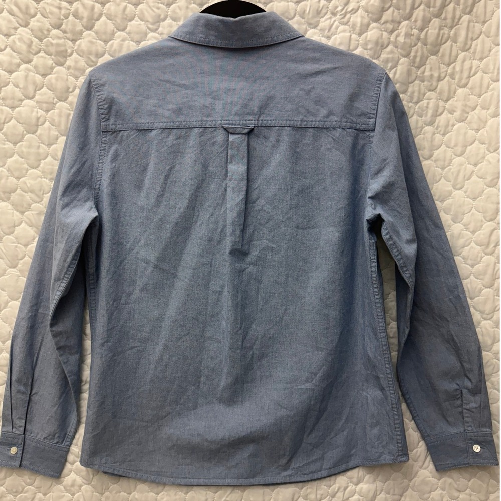J. McLaughlin Long Sleeve‎ Button Down Demin Shirt Size Medium - Picture 4 of 7
